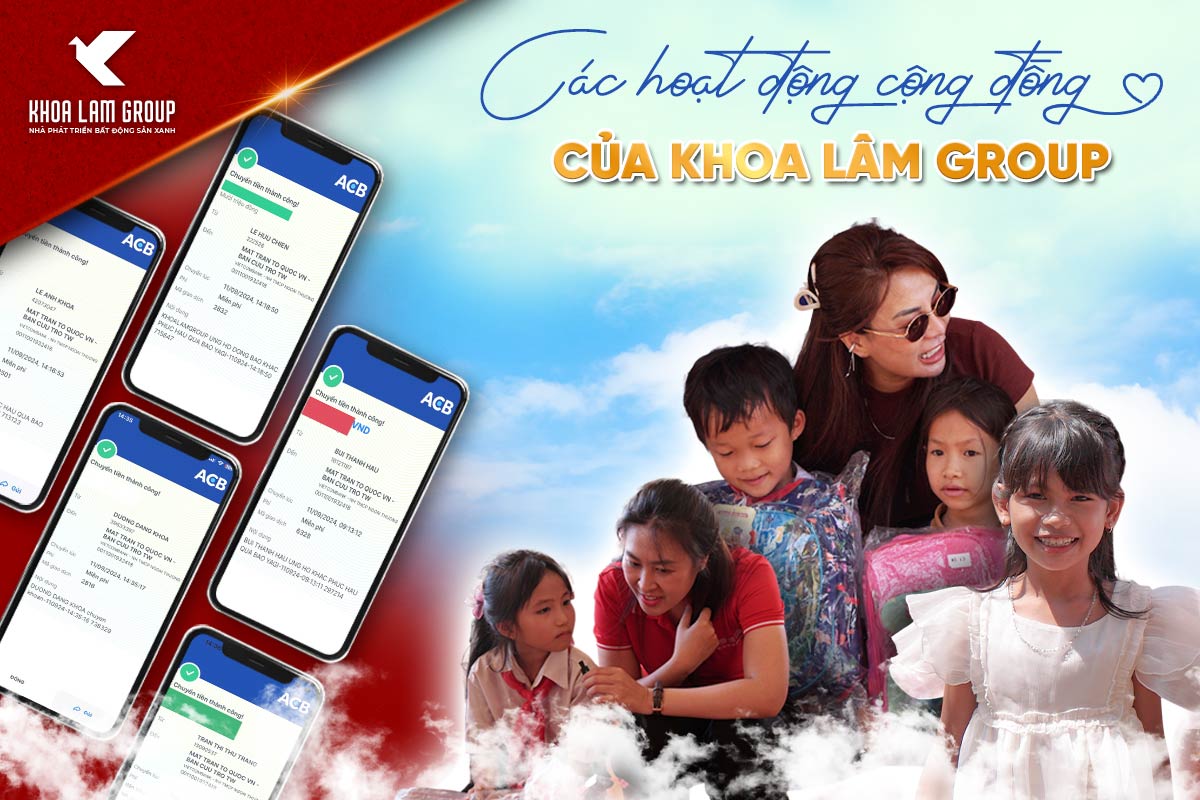 Các hoạt động cộng đồng mà Khoa Lâm Group đã tham gia