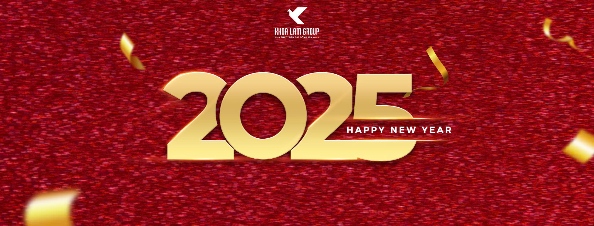 Banner chúc Tết Ất Tỵ 2025 Khoa Lâm Group