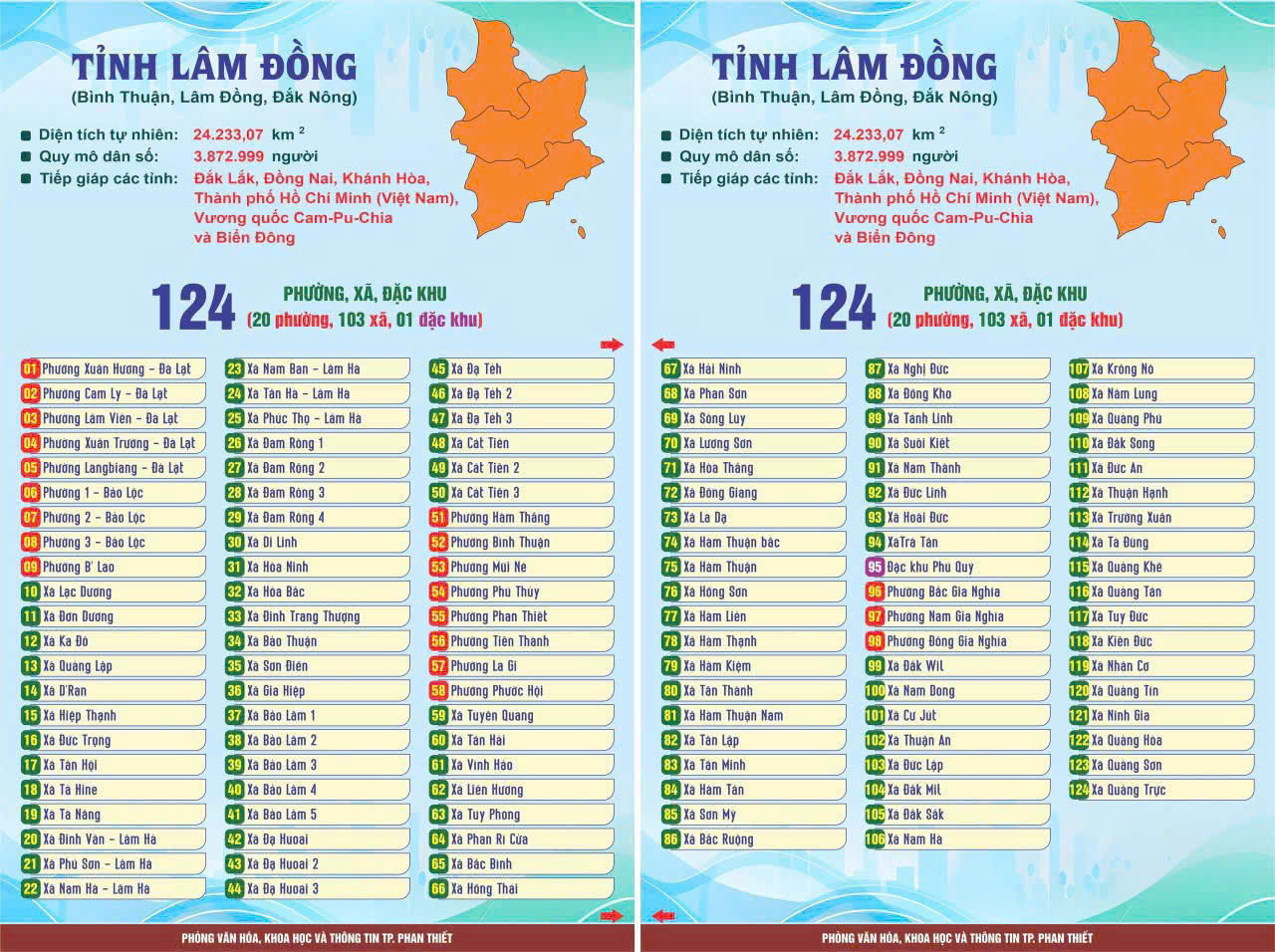 Tỉnh Lâm Đồng chính thức có 124 xã, phường, đặc khu sau sắp xếp