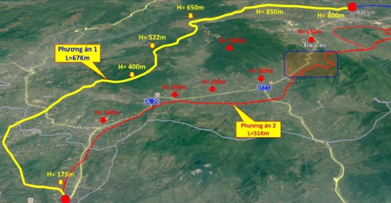 Cao tốc Tân Phú Bảo Lộc có tổng chiều dài 65,88 km
