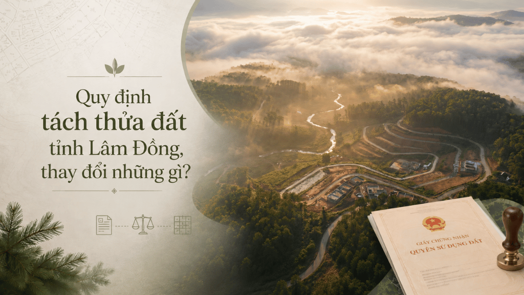 Quy định tách thửa đất Lâm Đồng từ ngày 2/7/2026 có gì mới?