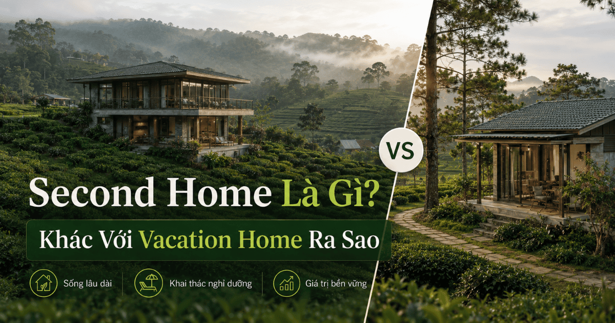 Second Home Là Gì? Khác Với Vacation Home Ra Sao 2026