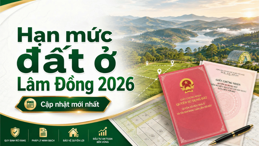 Cập nhật hạn mức đất ở Lâm Đồng, Quy định 54/2026 mới nhất