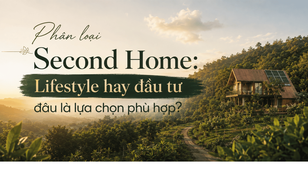 Phân loại Second Home: Lifestyle hay đầu tư đâu là lựa chọn phù hợp?