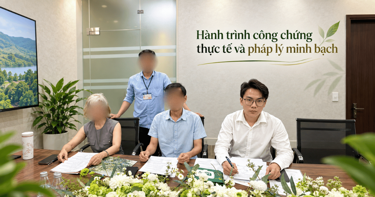 Cư dân Vân Thôn Retreat hành trình công chứng thực tế và pháp lý minh bạch.