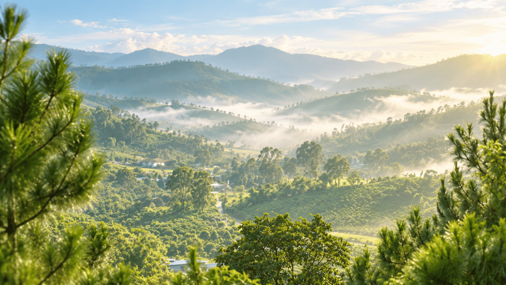 Khung cảnh khí hậu Bảo Lộc
