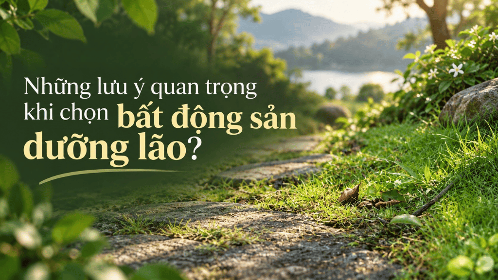 Những lưu ý quan trọng khi chọn bất động sản dưỡng lão?