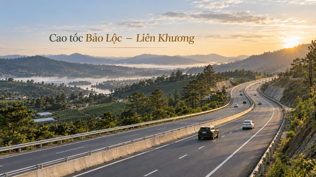 Phối cảnh tuyến cao tốc Bảo Lộc Liên Khương giai đoạn 1 dài 73km